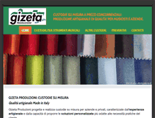 Tablet Screenshot of gizetaproduzioni.com